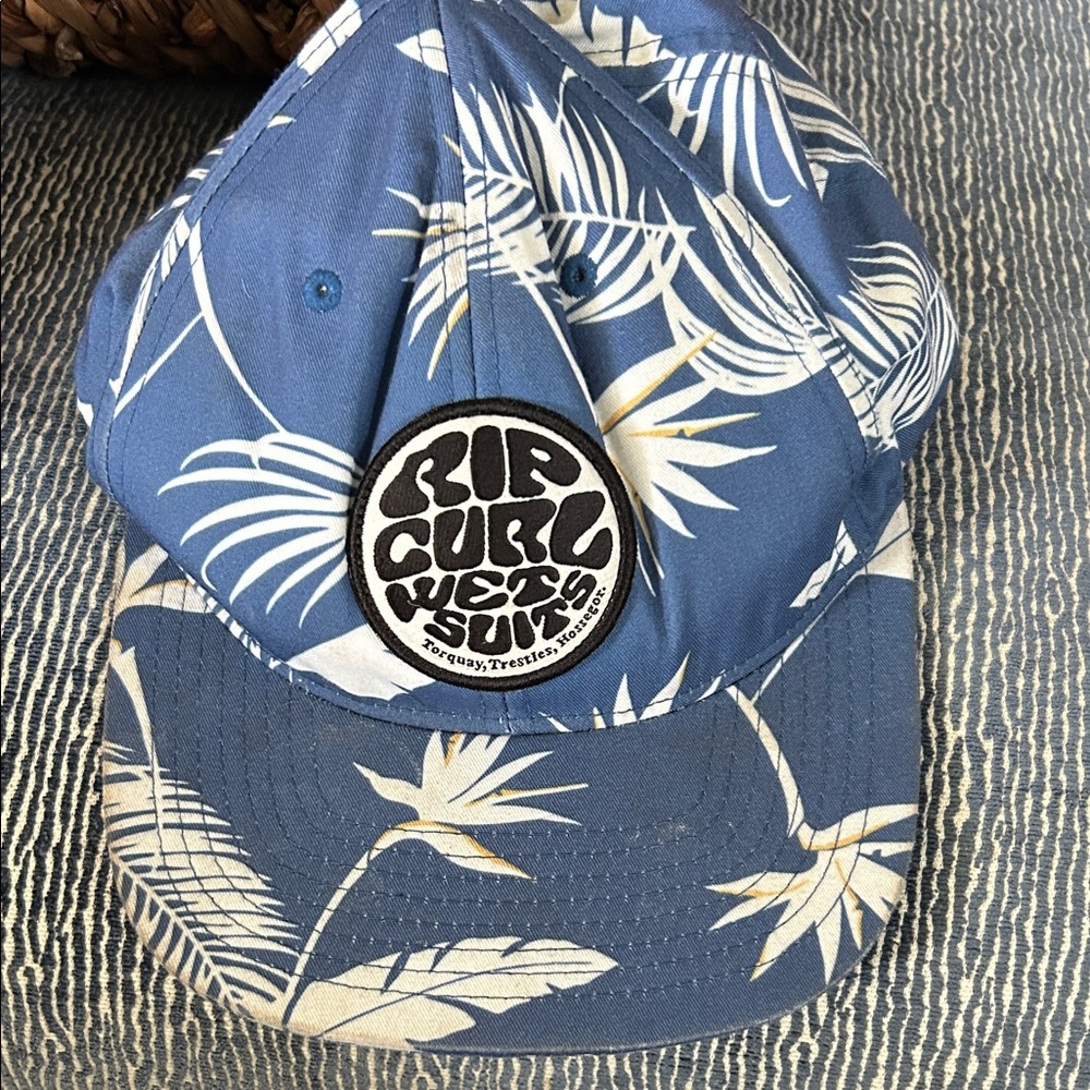 Rip Curl  Blue and White Leaf Cap